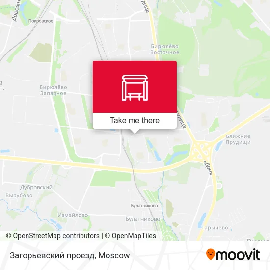 Загорьевский проезд map