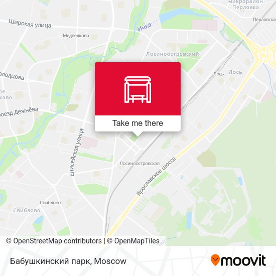 Бабушкинский парк map