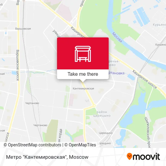 Метро "Кантемировская" map