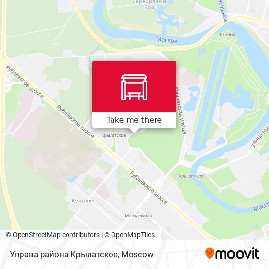 Управа района Крылатское map