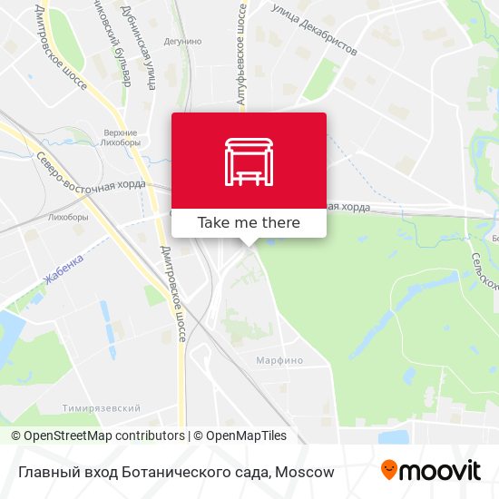Главный вход Ботанического сада map
