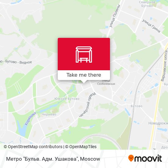 Метро "Бульв. Адм. Ушакова" map