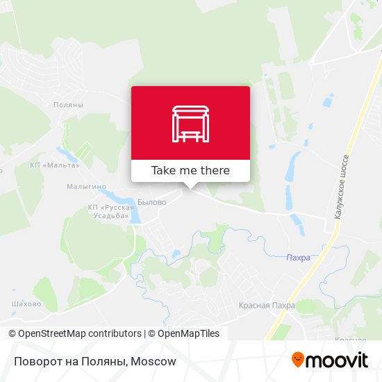 Поворот на Поляны map