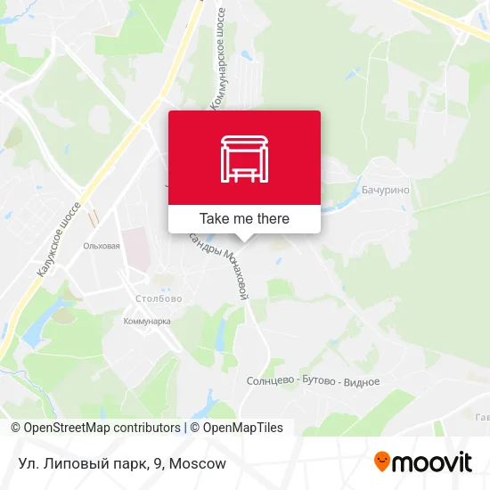 Ул. Липовый парк, 9 map