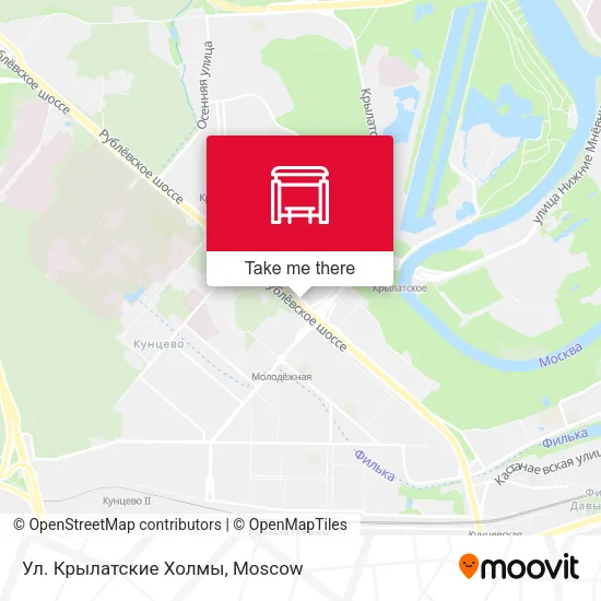 Ул. Крылатские Холмы map