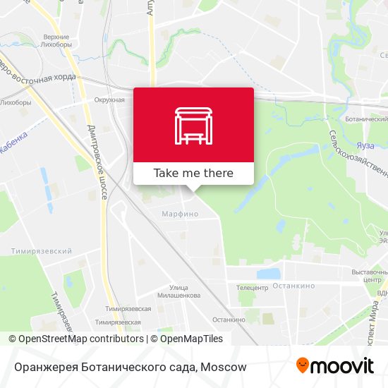 Оранжерея Ботанического сада map