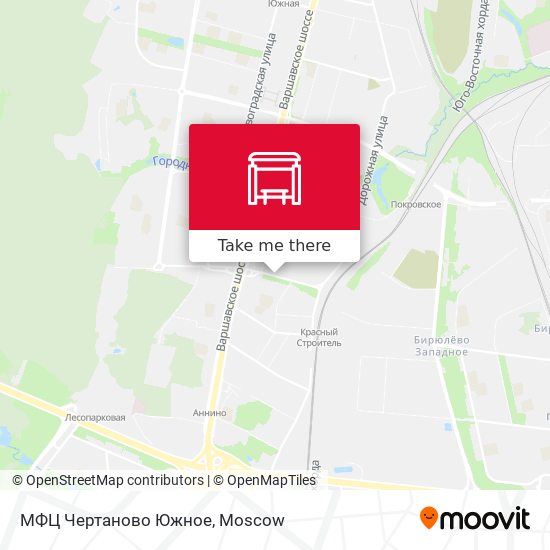 МФЦ Чертаново Южное map
