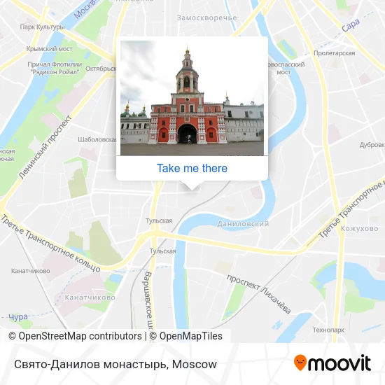 Свято-Данилов монастырь map