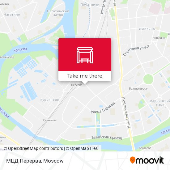 МЦД Перерва map