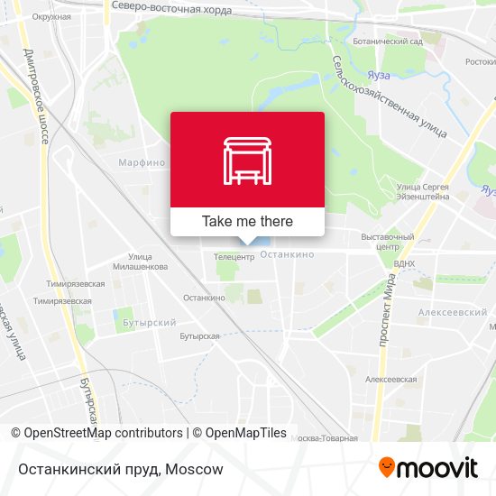 Останкинский пруд map