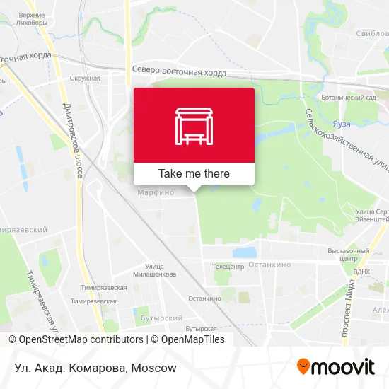 Ул. Акад. Комарова map