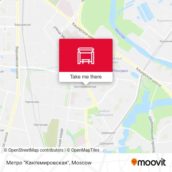 Метро "Кантемировская" map