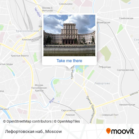 Лефортовская наб. map