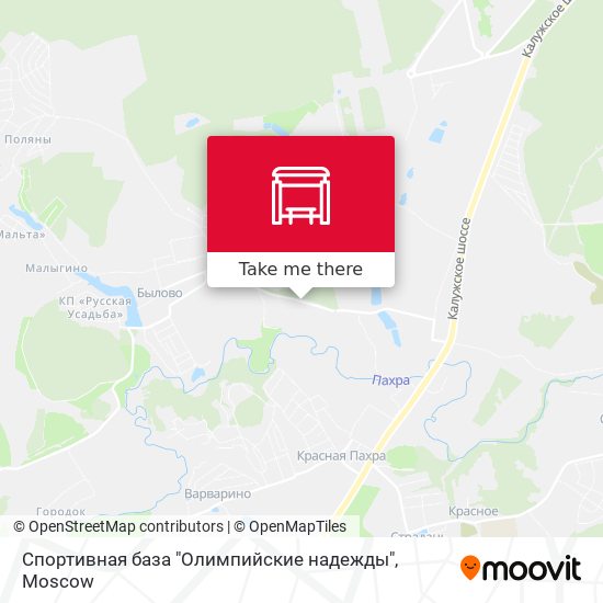 Спортивная база "Олимпийские надежды" map