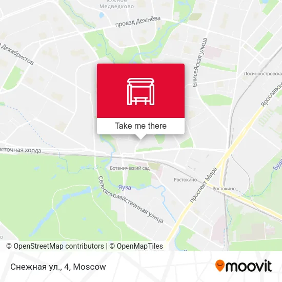Снежная ул., 4 map