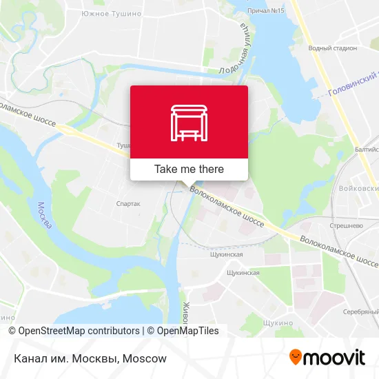 Канал им. Москвы map