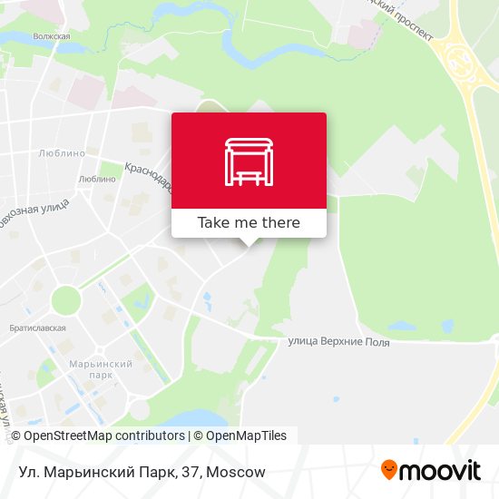 Ул. Марьинский Парк, 37 map