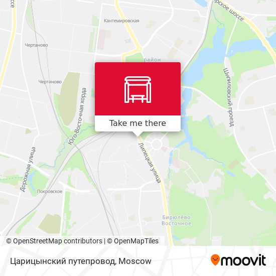 Царицынский путепровод map