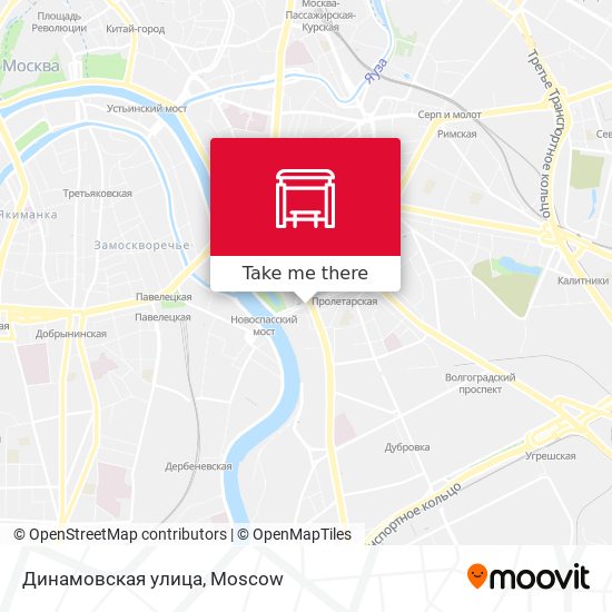 Динамовская улица map