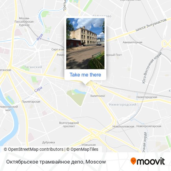 Октябрьское трамвайное депо map