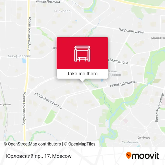 Юрловский пр., 17 map
