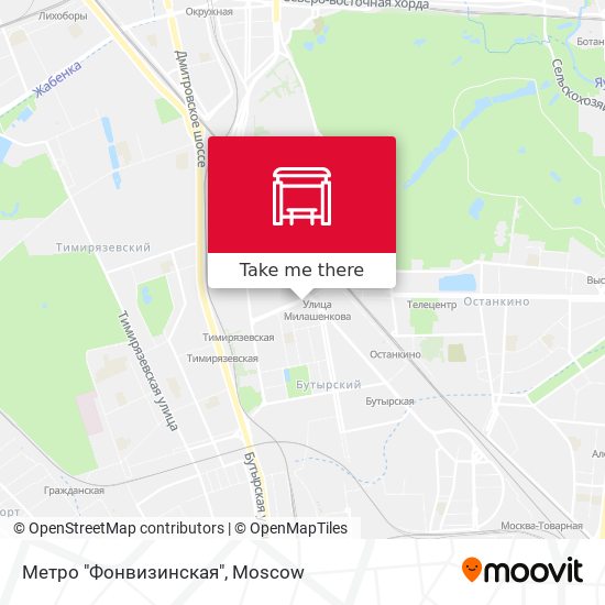 Метро "Фонвизинская" map