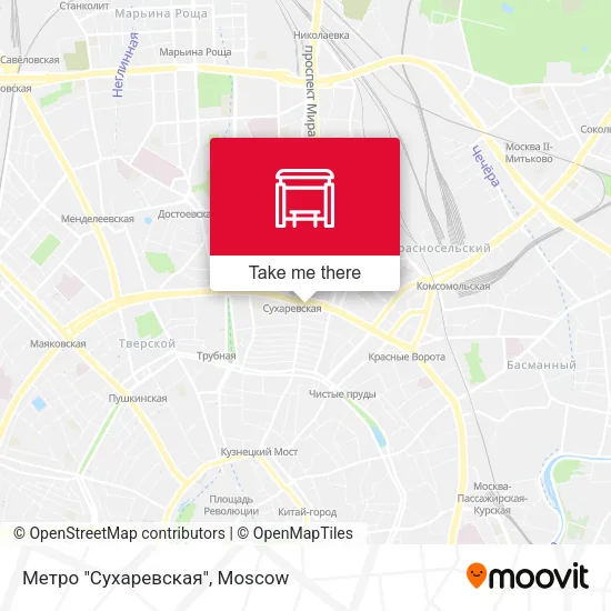 Метро "Сухаревская" map
