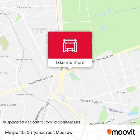Метро "Ш. Энтузиастов" map