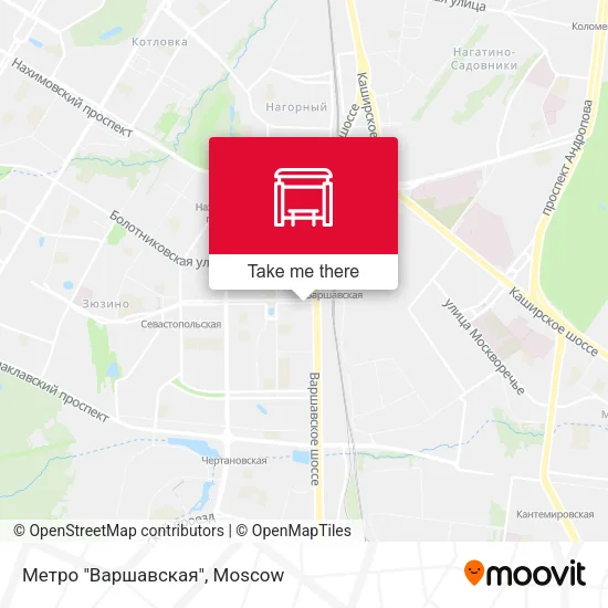 Метро "Варшавская" map
