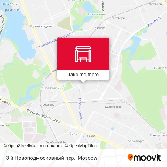 3-й Новоподмосковный пер. map