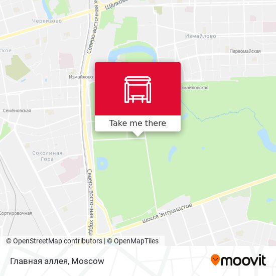 Главная аллея map