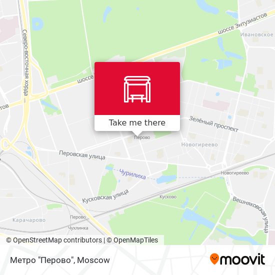 Метро "Перово" map