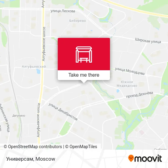 Универсам map