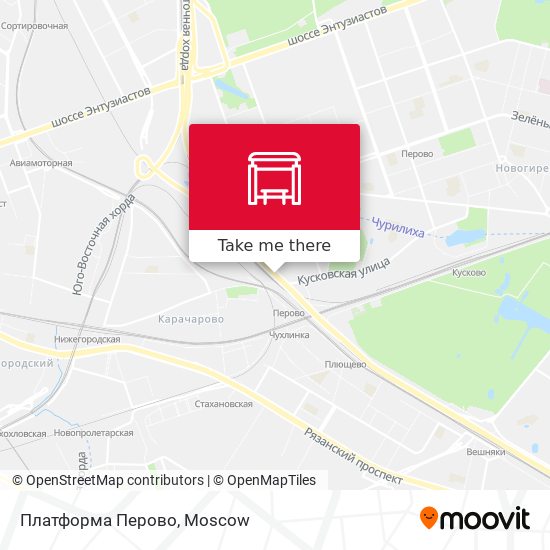 Платформа Перово map