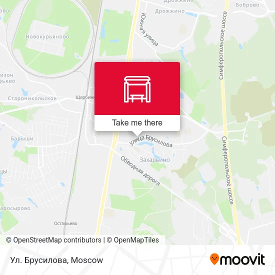 Ул. Брусилова map