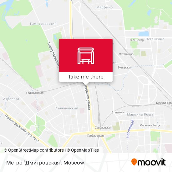 Метро "Дмитровская" map