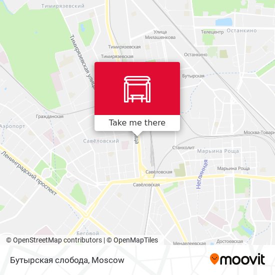 Бутырская слобода map