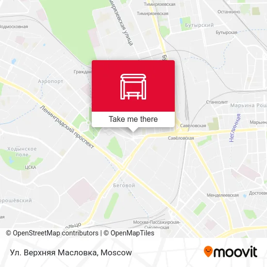 Ул. Верхняя Масловка map