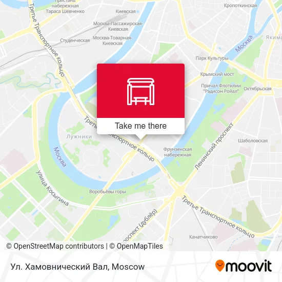 Ул. Хамовнический Вал map