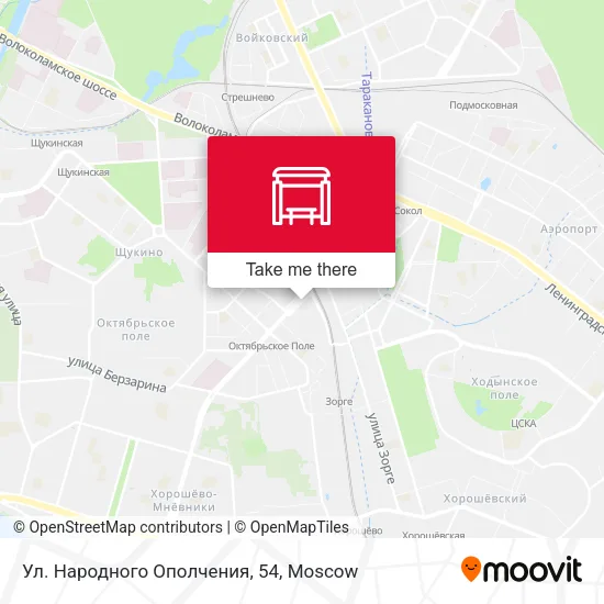 Ул. Народного Ополчения, 54 map