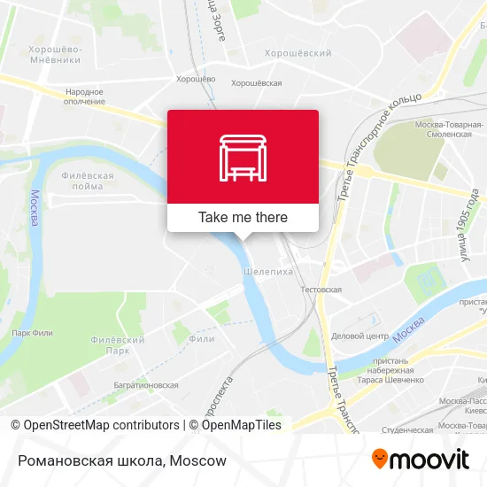 Романовская школа map