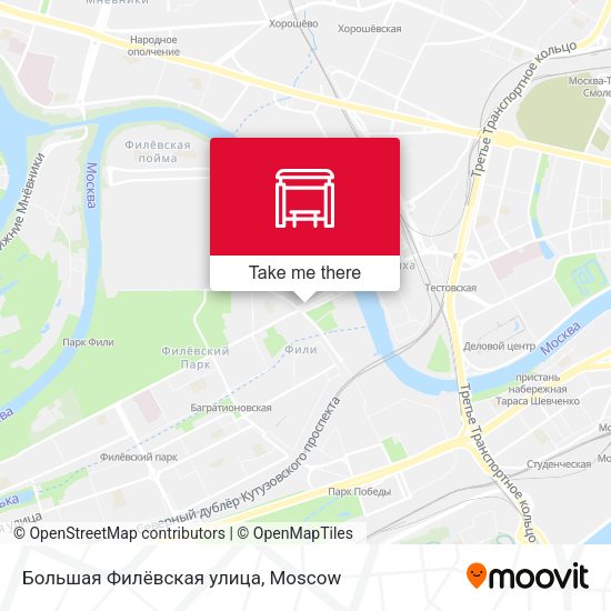 Большая Филёвская улица map