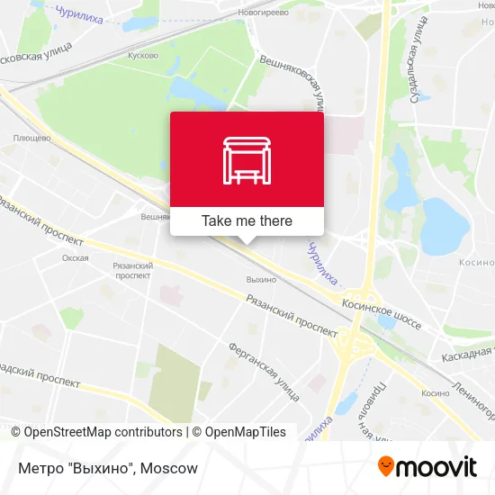 Метро "Выхино" map