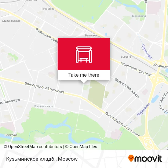 Кузьминское кладб. map