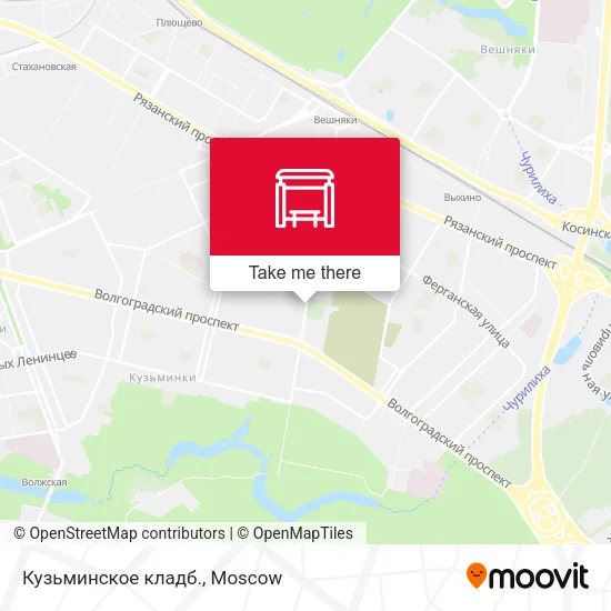 Кузьминское кладб. map