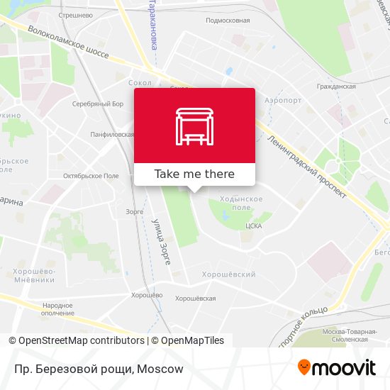 Пр. Березовой рощи map