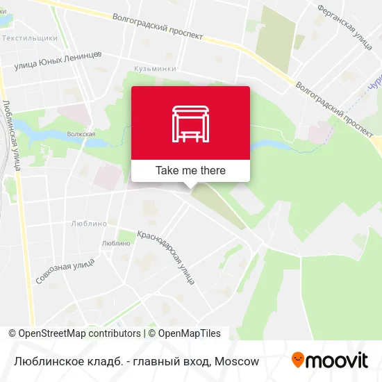 Люблинское кладб. - главный вход map