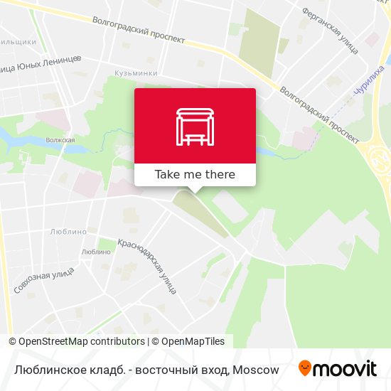 Люблинское кладб. - восточный вход map