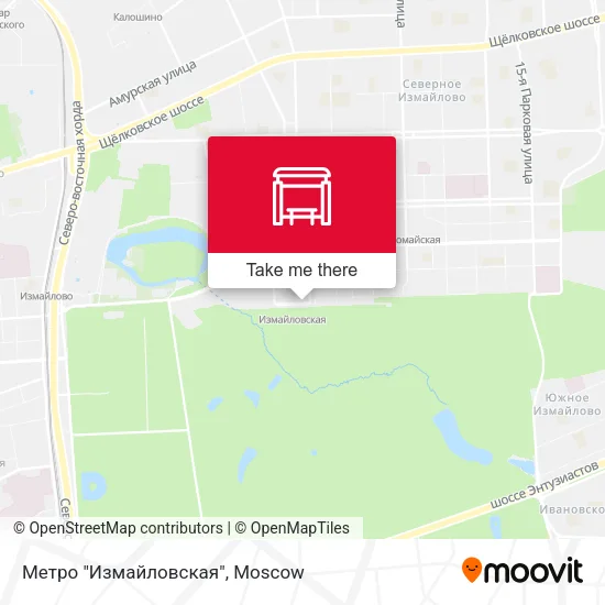 Метро "Измайловская" map