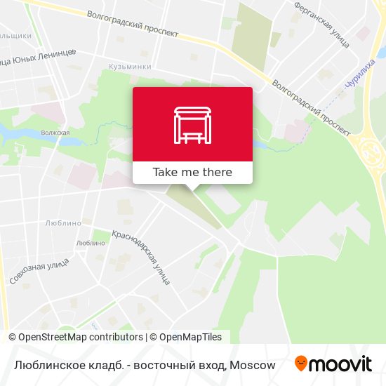 Люблинское кладб. - восточный вход map